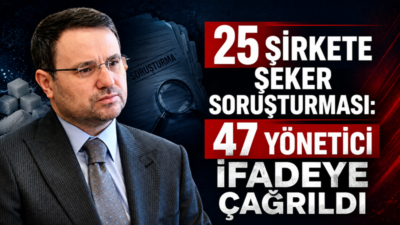 Nişasta bazlı şeker üretimi ve ticareti yapan 25 şirkete yönelik
