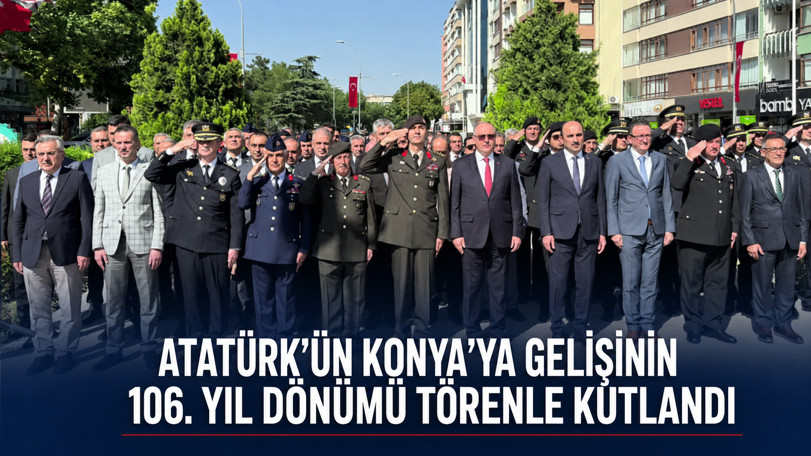 Türkiye Cumhuriyeti’nin kurucusu Gazi Mustafa Kemal Atatürk’ün Konya’ya ilk gelişinin