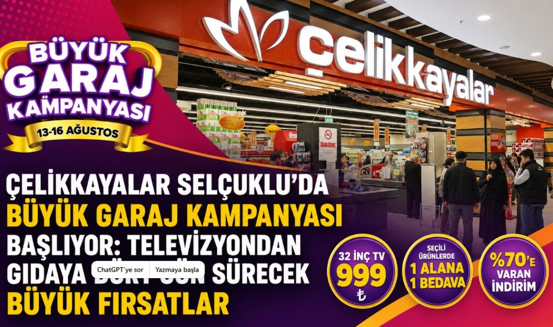 Çelikkayalar Marketler Zinciri, daha önce yoğun ilgi gören Büyük Garaj
