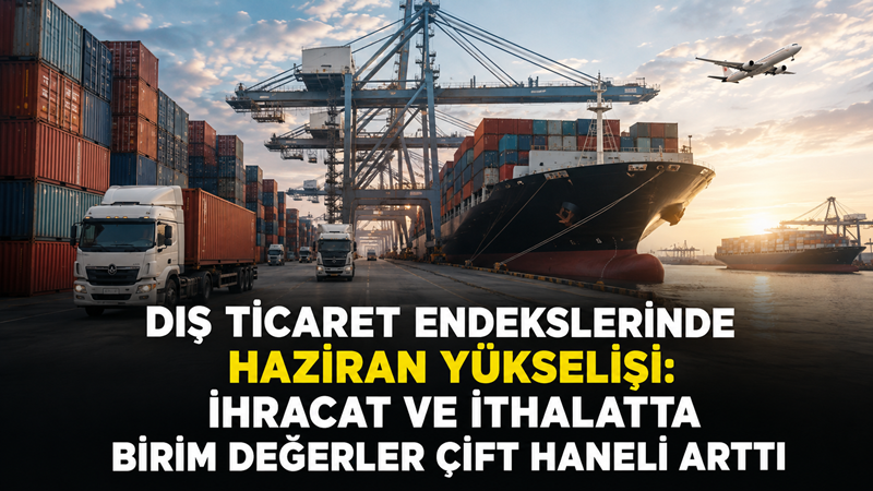 Türkiye İstatistik Kurumu verilerine göre Haziran 2026'da ihracat birim değer