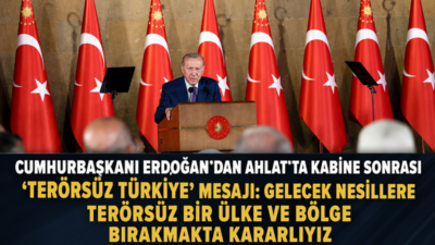 Cumhurbaşkanı Recep Tayyip Erdoğan, Ahlat Cumhurbaşkanlığı Külliyesi’nde gerçekleştirilen Cumhurbaşkanlığı Kabinesi