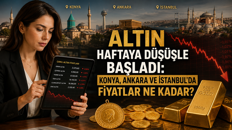 Altın fiyatları ağustos ayının son gününde satış baskısı altında yeni