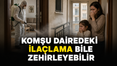 Ev ve apartmanlarda yapılan böcek ilaçlamalarında kullanılan kimyasalların yalnızca uygulama