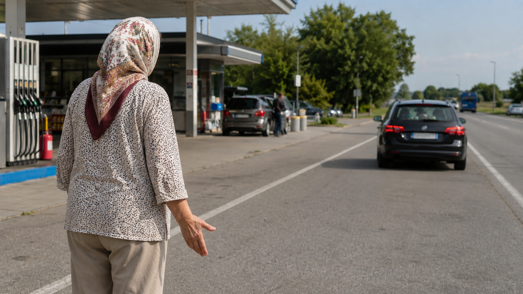 Almanya’dan Türkiye’ye doğru yola çıkan gurbetçi Hüsnü Şendiller, Hırvatistan’da yakıt