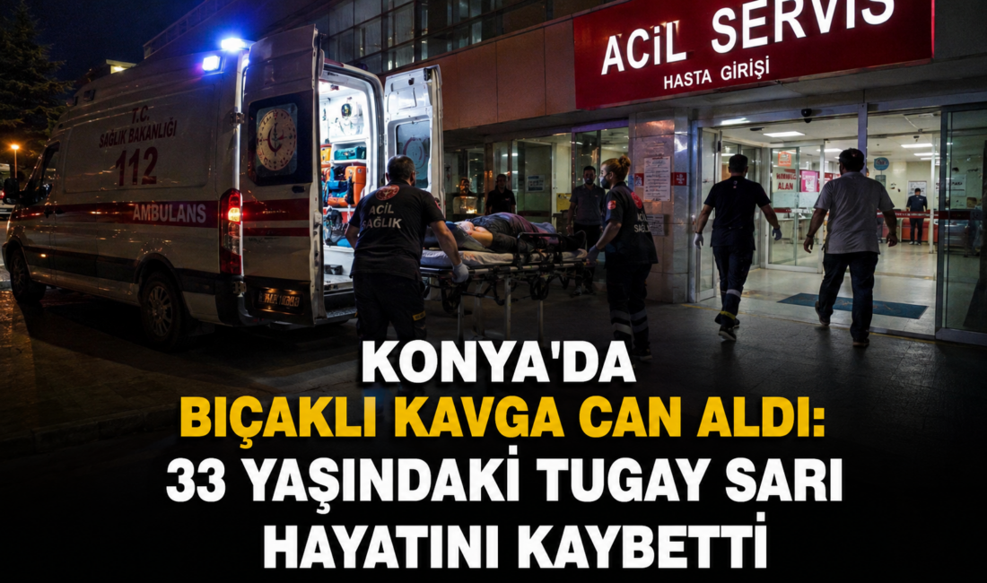 Konya’nın Meram ilçesinde iki kişi arasında henüz bilinmeyen nedenle çıkan