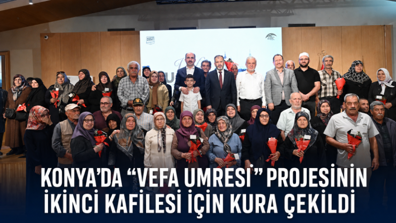Konya Büyükşehir Belediyesinin, daha önce kutsal topraklara gidemeyen 60-75 yaş