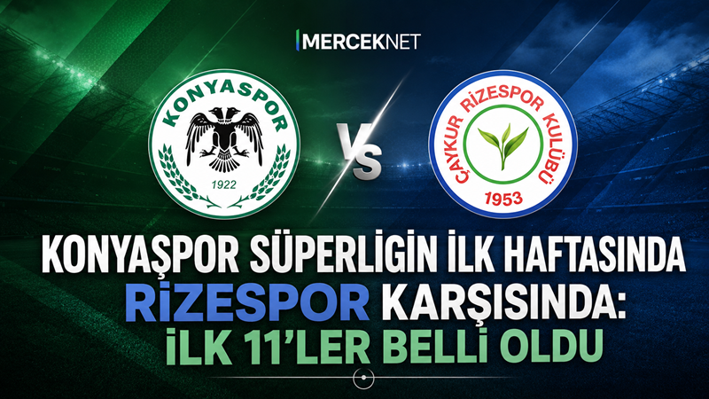 Trendyol Süper Lig’in ilk haftasında TÜMOSAN Konyaspor, sahasında Çaykur Rizespor’u