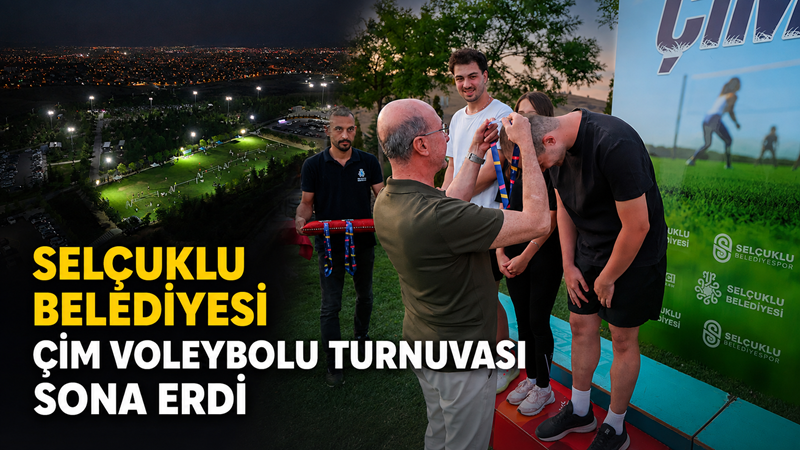 Selçuklu Belediyesi tarafından bu yıl ikinci kez düzenlenen Çim Voleybolu
