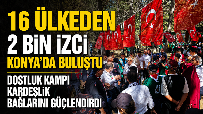 Konya Büyükşehir Belediyesi ile Türkiye İzcilik Federasyonu iş birliğinde düzenlenen