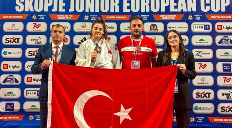 Milli judocular, Kuzey Makedonya'da düzenlenen Gençler Avrupa Kupası'nı 2 bronz