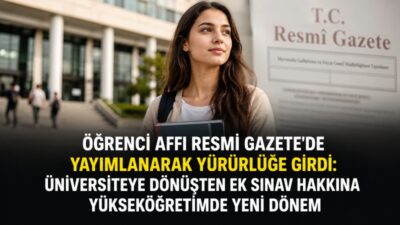 Öğrenci affı ve yükseköğretim sisteminde kapsamlı değişiklikler getiren düzenleme Resmî