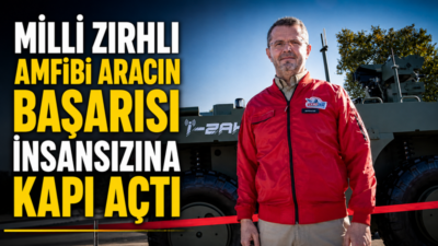 Türk Silahlı Kuvvetlerinin envanterinde bulunan ZAHA Zırhlı Amfibi Hücum Aracı’nın