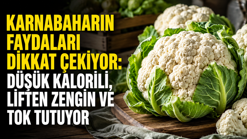 Kış sofralarının öne çıkan sebzelerinden karnabahar, düşük kalorisi ve lif