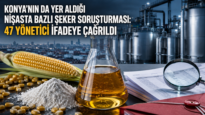 Konya’nın da aralarında bulunduğu 8 ilde, nişasta bazlı şeker üretimi