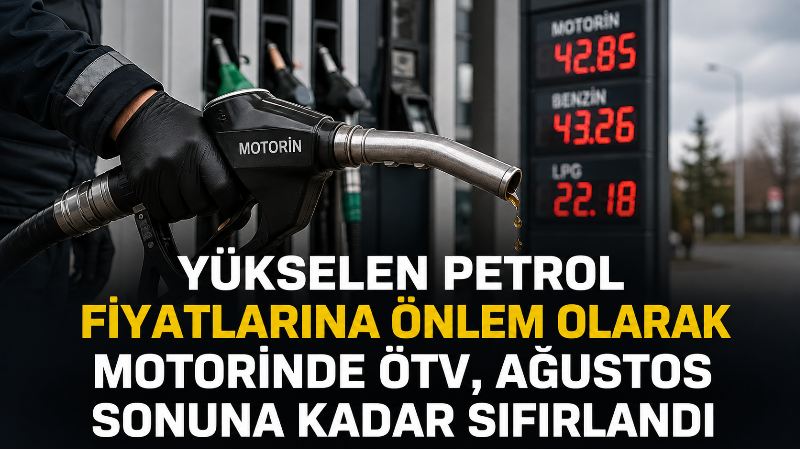 Bugün itibarıyla motorin üzerinden alınan ÖTV tutarı, ağustos ayının kalan