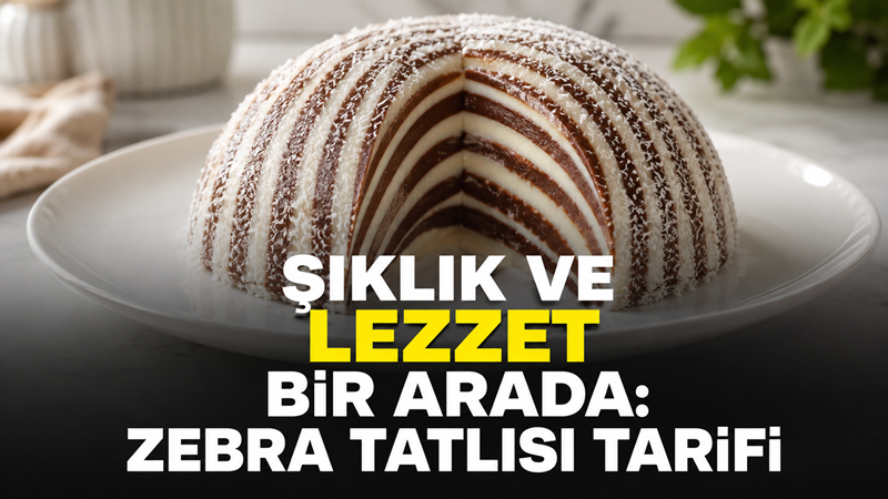 Sade ve kakaolu muhallebinin kat kat buluştuğu zebra tatlısı, pratik