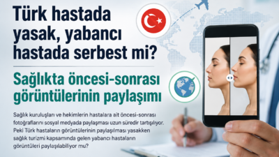 Sağlık kuruluşları ve hekimlerin hastalara ait öncesi-sonrası fotoğraflarını sosyal medyada