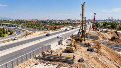 Konya Büyükşehir Belediyesi, Aksaray Kavşağı’nda yan yol çalışmalarına başladı. Proje