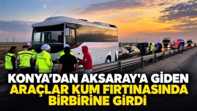 Konya’dan Aksaray’a seyir halinde olan araçların karıştığı zincirleme kazada 15