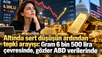 Altın piyasası, haftanın ilk işlem gününde yaşanan sert satışların ardından