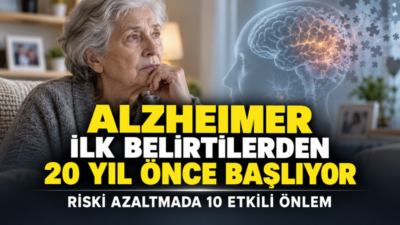 Alzheimer hastalığı, unutkanlık gibi ilk belirtiler ortaya çıkmadan yaklaşık 20