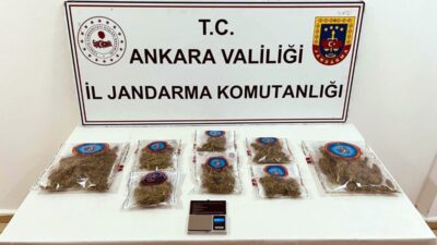 Ankara’nın Etimesgut ve Çankaya ilçelerinde jandarma ekiplerince düzenlenen uyuşturucu operasyonlarında