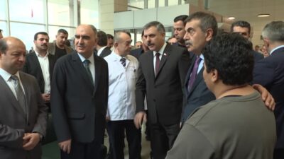 İçişleri Bakanı Mustafa Çiftçi ile Milli Eğitim Bakanı Yusuf Tekin,
