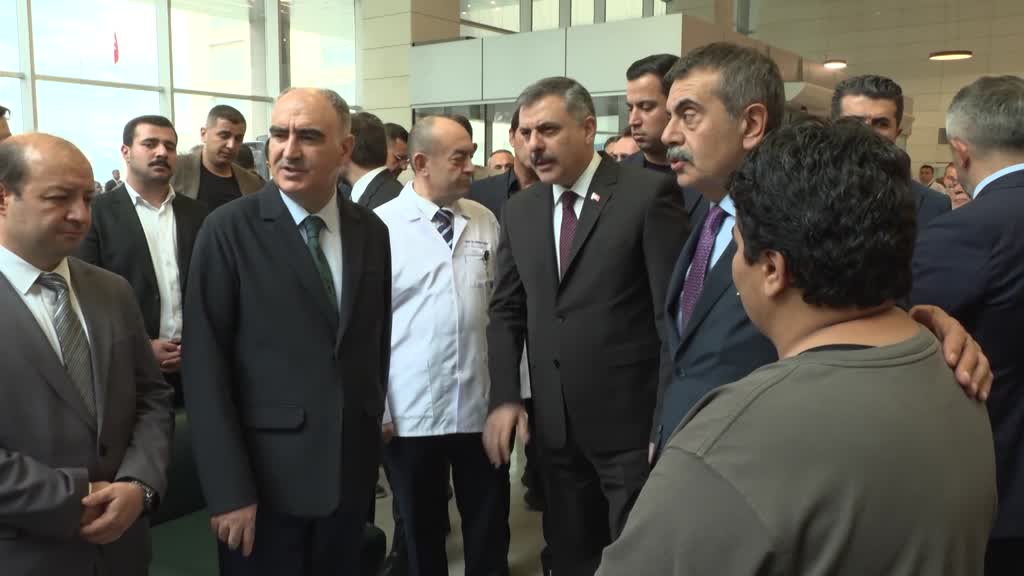 İçişleri Bakanı Mustafa Çiftçi ile Milli Eğitim Bakanı Yusuf Tekin,