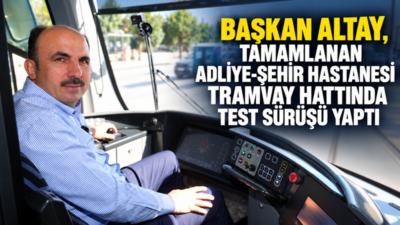 Konya Büyükşehir Belediyesi tarafından yapımı tamamlanan Adliye-Şehir Hastanesi Tramvay Hattı’nda