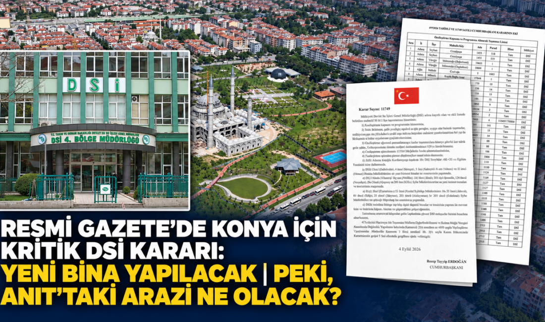 Resmi Gazete’de yayımlanan 11749 sayılı Cumhurbaşkanı Kararıyla, Devlet Su İşleri