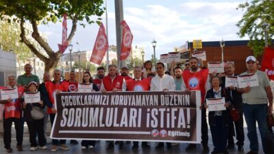 Eğitim-İş Konya Şube Başkanı Bahattin Ertuğrul, Manisa’nın Turgutlu ilçesinde 11