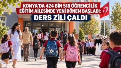 2026-2027 eğitim öğretim yılı bugün başladı. Konya’da okul öncesinden liseye