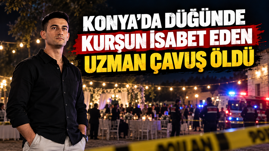 Konya’nın Emirgazi ilçesinde düzenlenen bir düğünde ateşlenen silahtan çıkan kurşunun