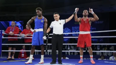 Bulgaristan’da düzenlenen 2026 Avrupa Boks Şampiyonası’nda milli sporcu Emrah Yaşar,