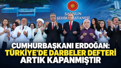 Cumhurbaşkanı Recep Tayyip Erdoğan, Samsun Şehir Hastanesi’nin açılışında sağlık yatırımlarına