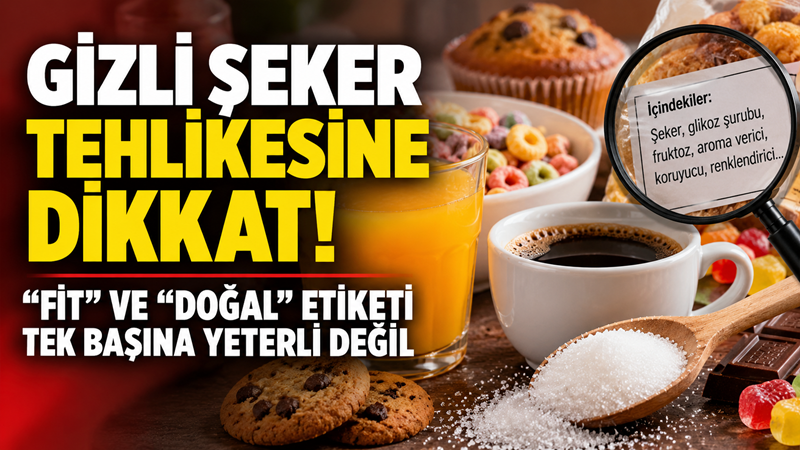 Şeker yalnızca tatlılarda değil; içeceklerden kahvaltılık gevreklere, hazır soslardan “fit”