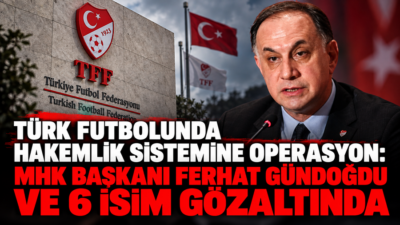 Türkiye Futbol Federasyonu Merkez Hakem Kurulu Başkanı Ferhat Gündoğdu’nun da