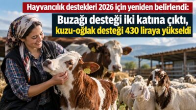 Hayvancılık desteklerinde üreticiyi doğrudan ilgilendiren önemli değişiklikler Resmî Gazete’de yayımlandı.