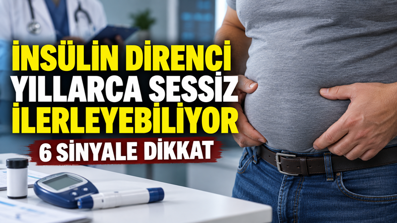 İnsülin direnci çoğu zaman belirgin şikâyet vermeden ilerleyebiliyor. Bel çevresinde