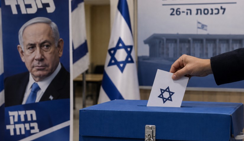 İsrail'de 27 Ekim'deki seçimler öncesinde mevcut Başbakan Binyamin Netanyahu'nun partisi