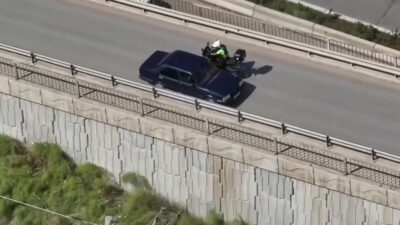 Kırıkkale’de dron destekli trafik uygulamasını fark ederek kaçmaya çalışan sürücü,