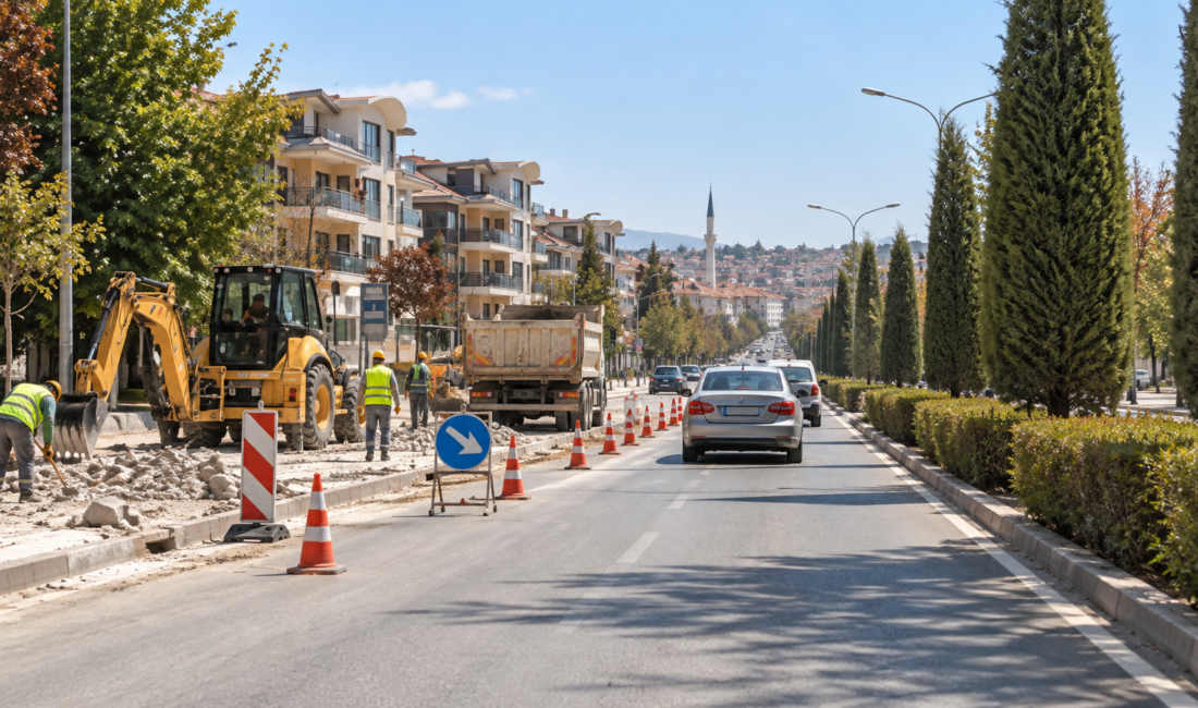 Konya AKOM, Meram Yeni Yol Caddesi’nde yol bakım ve onarım