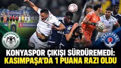 Trendyol Süper Lig’in 6. haftasında Kasımpaşa ile TÜMOSAN Konyaspor 0-0