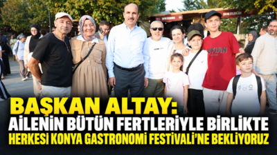 Konya Büyükşehir Belediye Başkanı Uğur İbrahim Altay, Kalehan Ecdat Bahçesi’nde