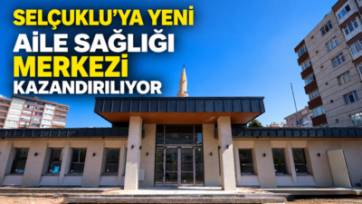 Selçuklu Belediyesi tarafından Işıklar Mahallesi’nde yapımı sürdürülen 5 hekimlik Aile