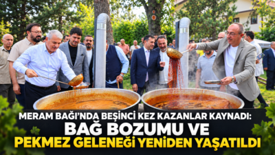 Meram Belediyesi tarafından geleneksel hale getirilen Bağ Bozumu ve Pekmez