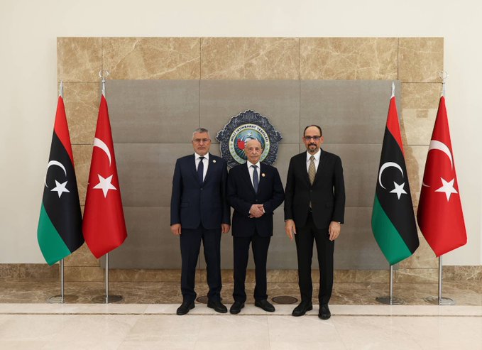 Milli İstihbarat Teşkilatı Başkanı İbrahim Kalın, Libya Temsilciler Meclisi Başkanı