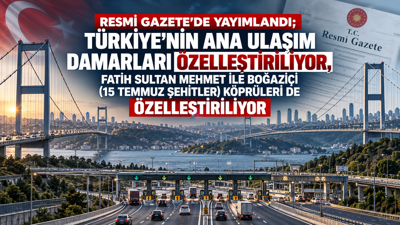 Türkiye’nin karayolu ulaşımında en kritik güzergâhları kapsayan özelleştirme dosyası yeniden