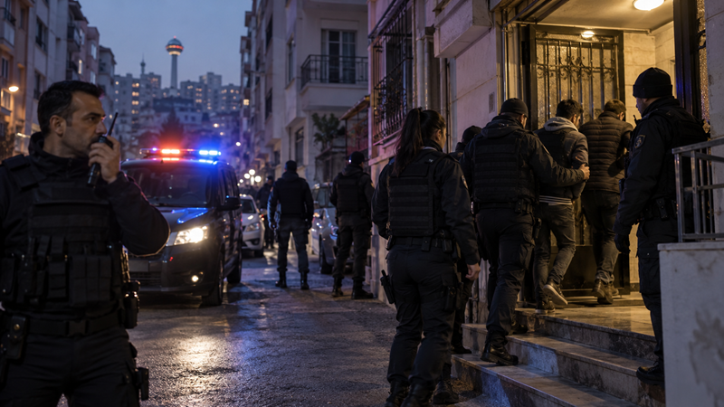 Ankara Cumhuriyet Başsavcılığı tarafından yürütülen uyuşturucu ve fuhuş soruşturması kapsamında