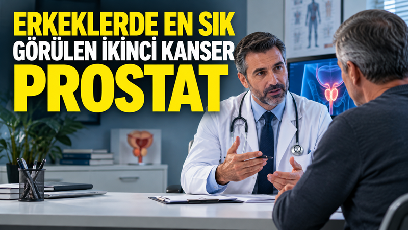 Prostat kanseri, dünya genelinde erkeklerde en sık görülen ikinci kanser